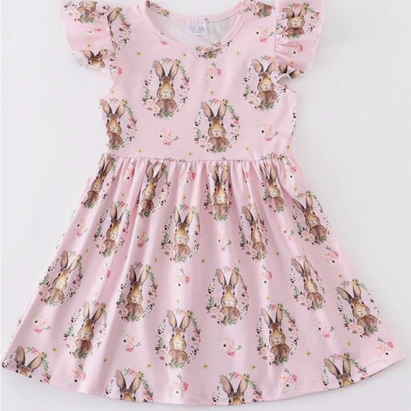 Other - Pink Bunny Print Kids Dress